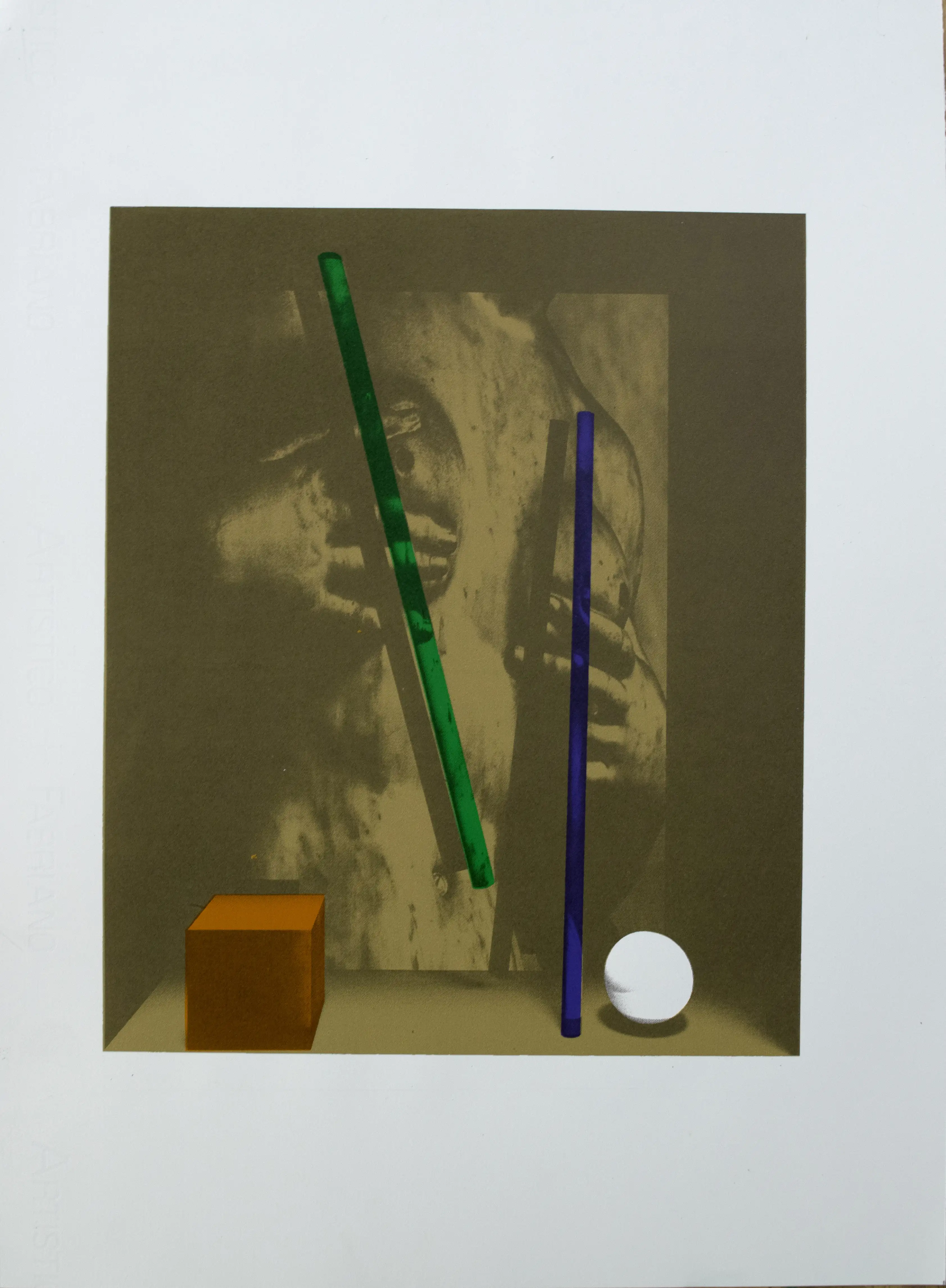 A silkscreen print.
