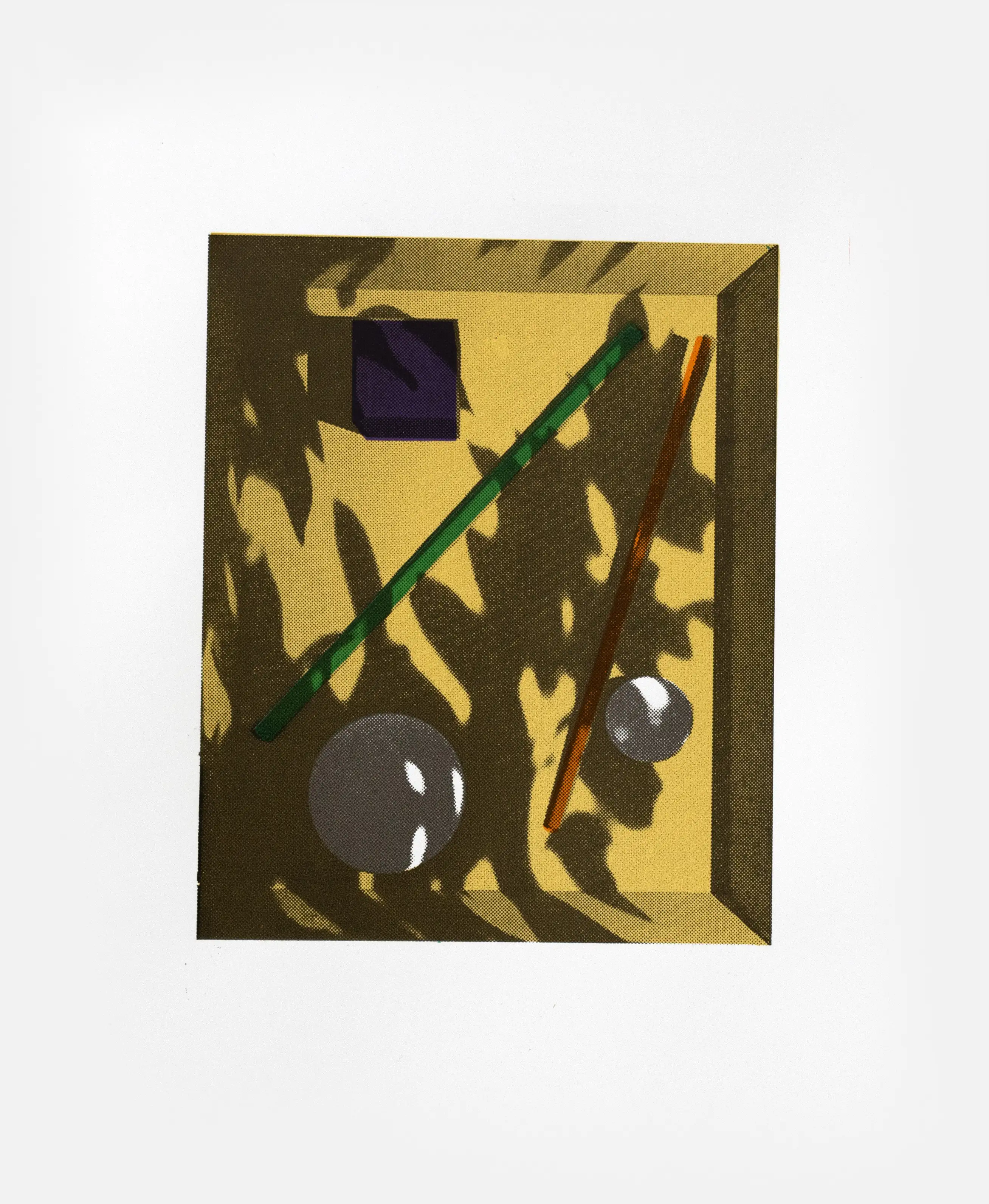A silkscreen print.