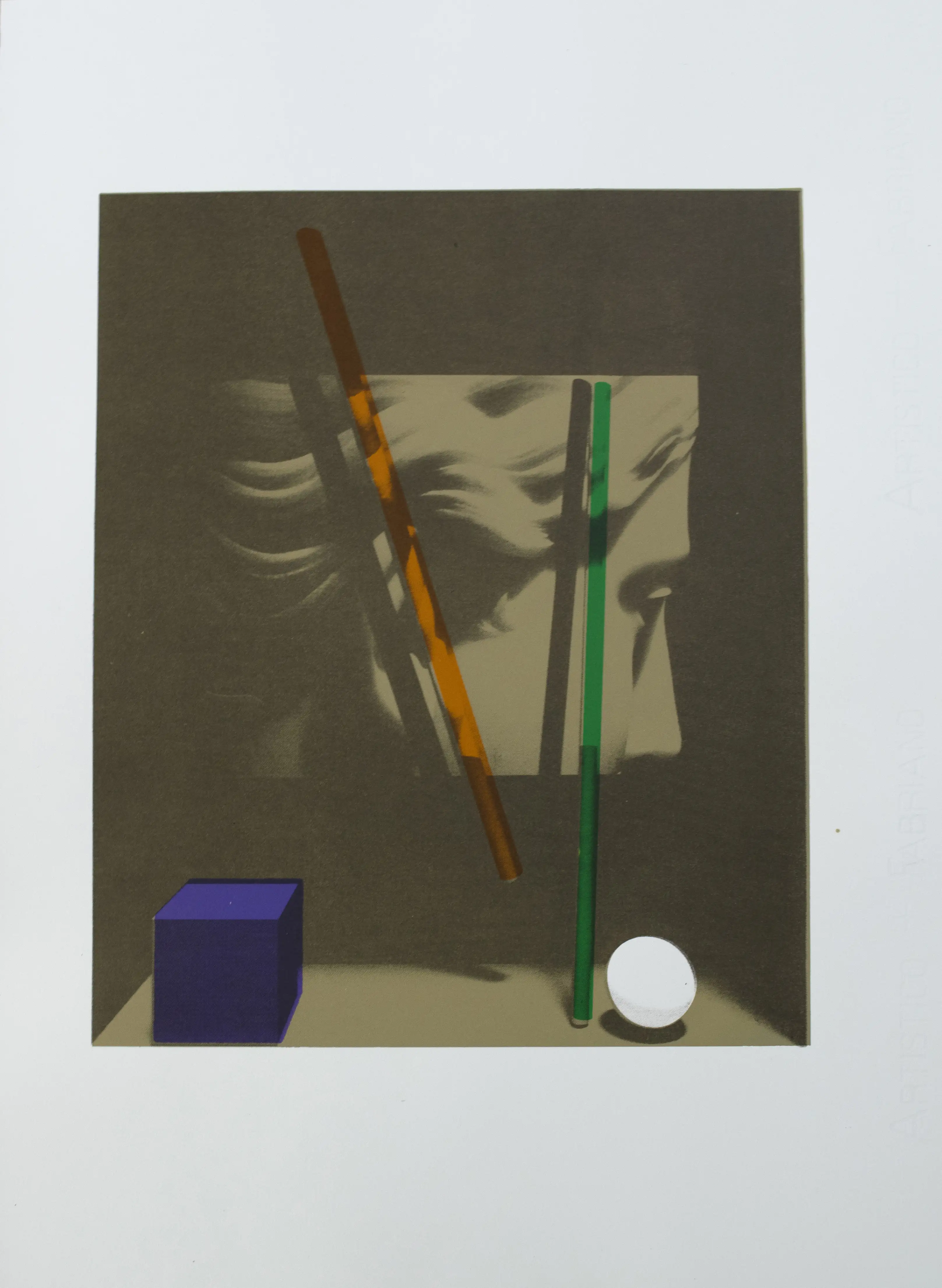 A silkscreen and lithography print.